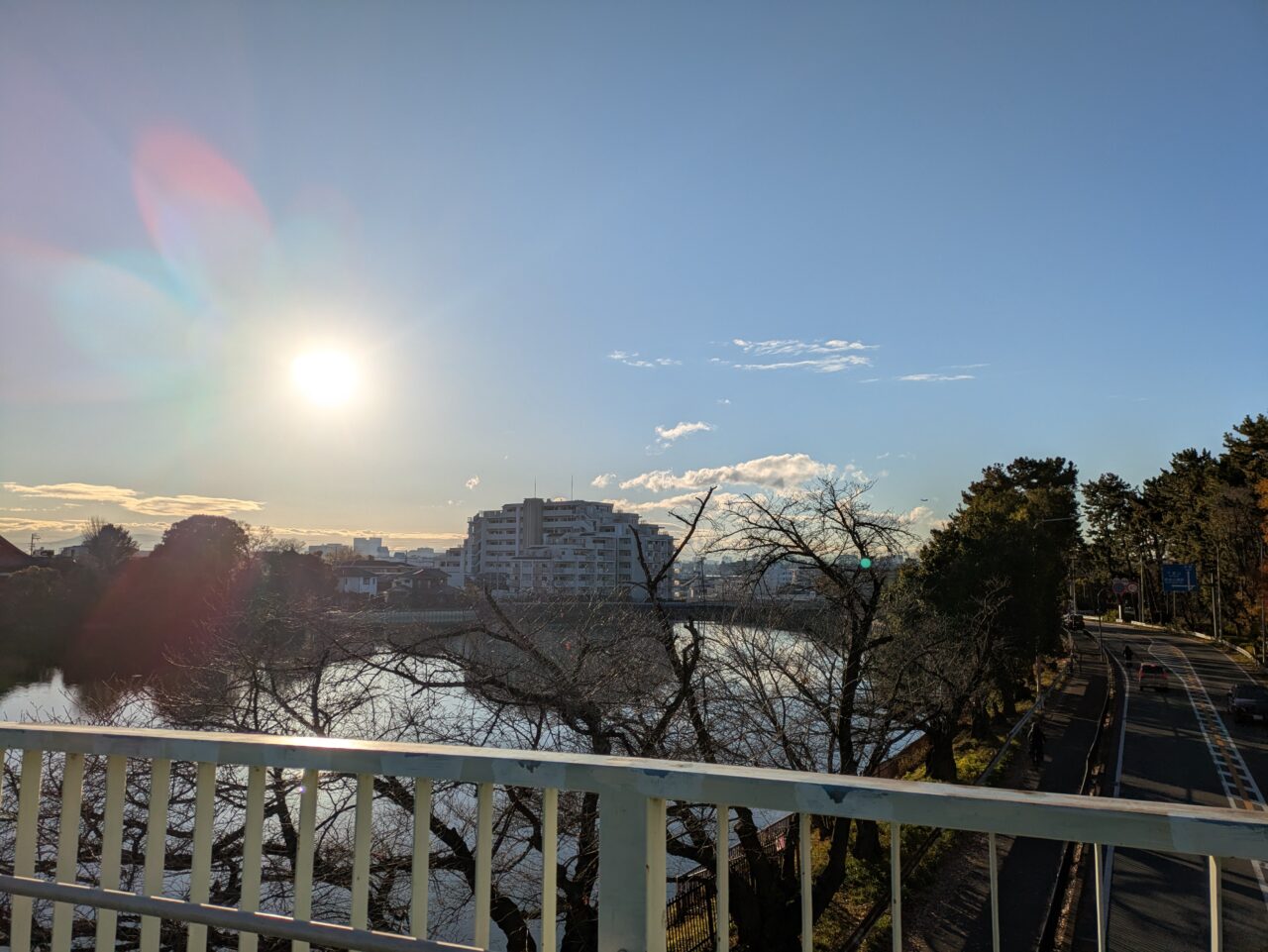 新蒟蒻橋からの朝日