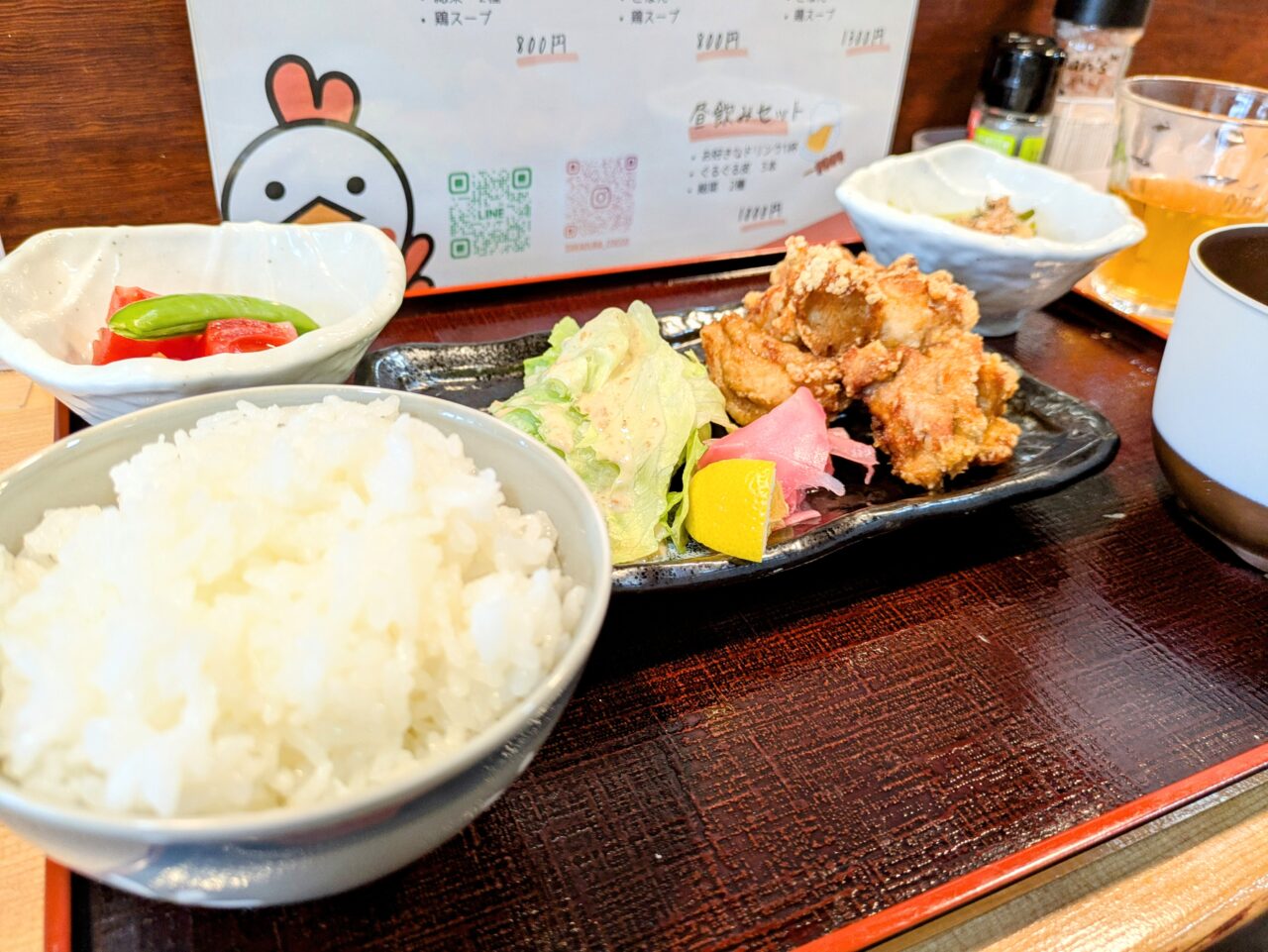 酒蔵こっこ　唐揚げランチ