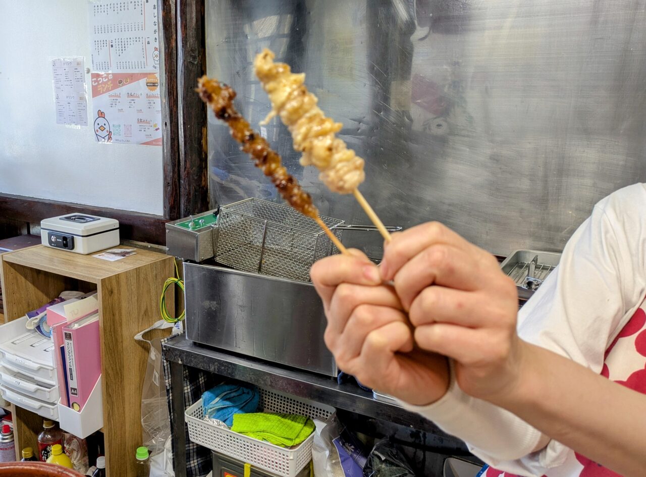 酒蔵こっこ イチオシぐるぐる皮 完成前と後