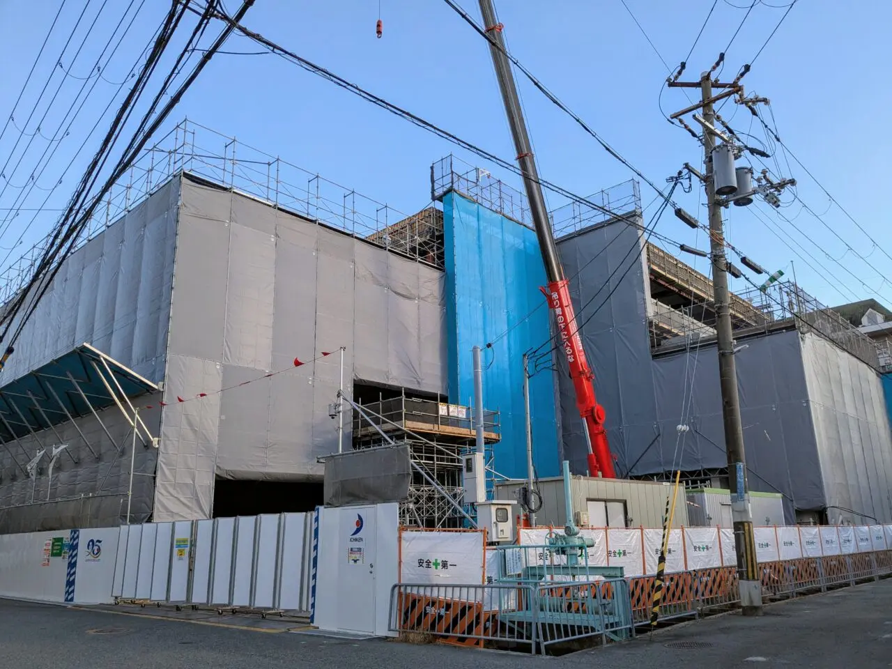 オーケー豊中穂積店工事中