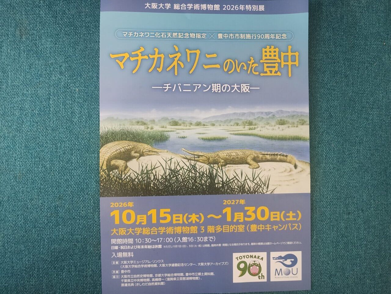 マチカネワニのいた豊中チラシ